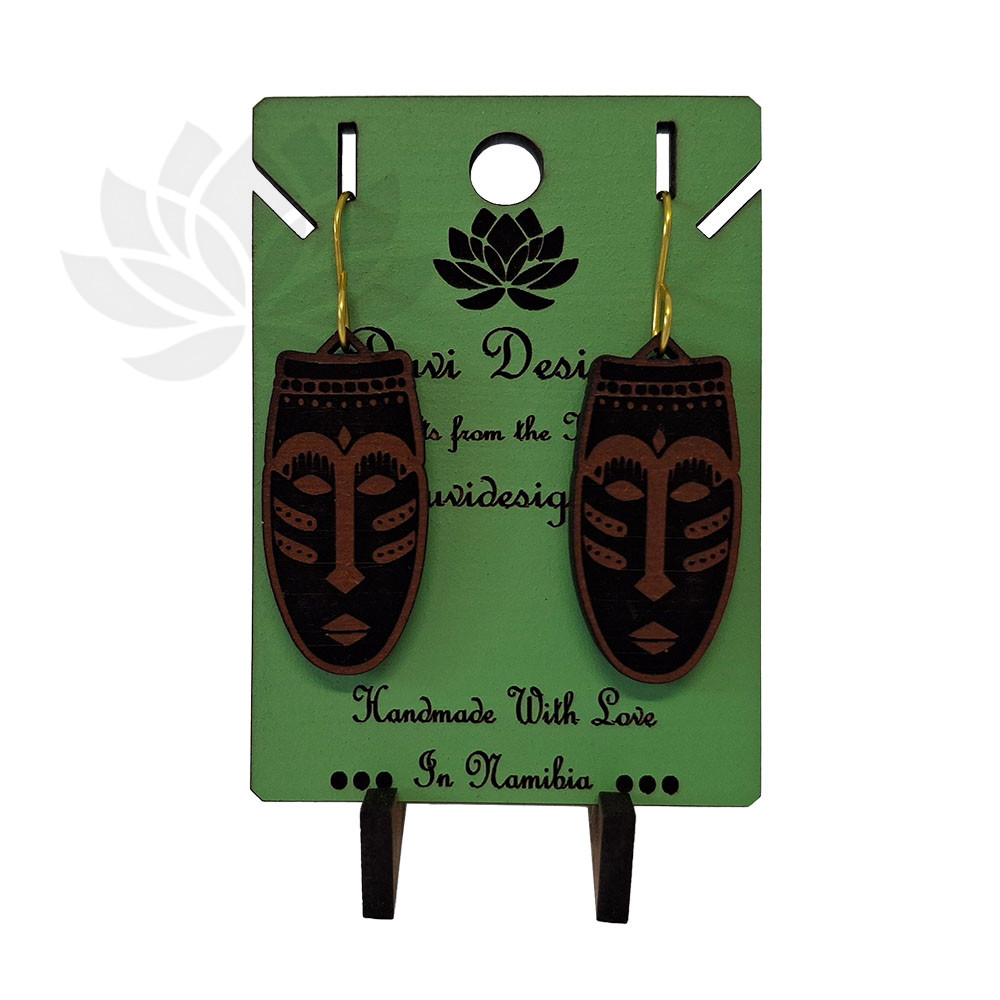 African Mystic Mask Earrings