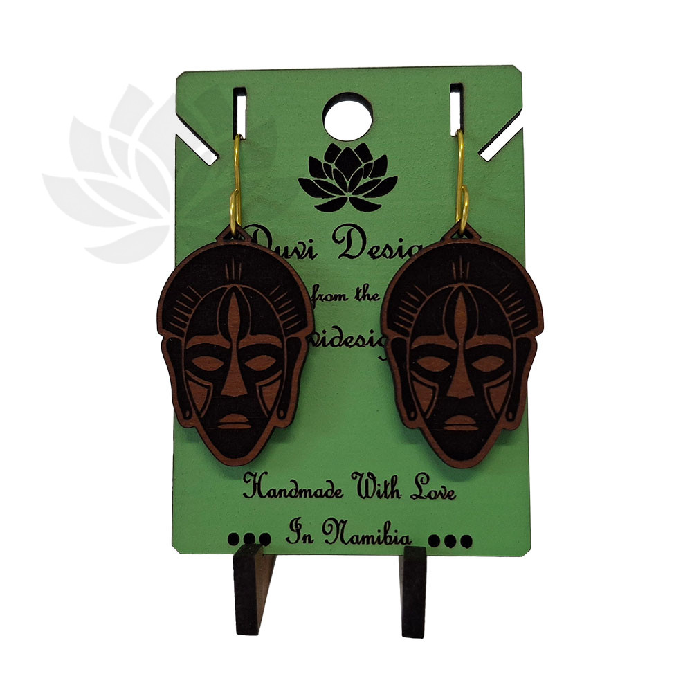 African Sacred Mask Earrings